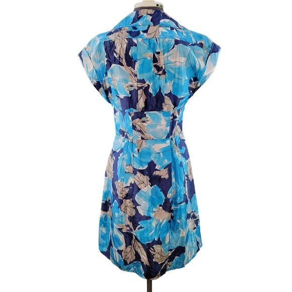 Nanette Lepore Silk Fit & Flare Dress Sz 4 - Picture 3 of 13